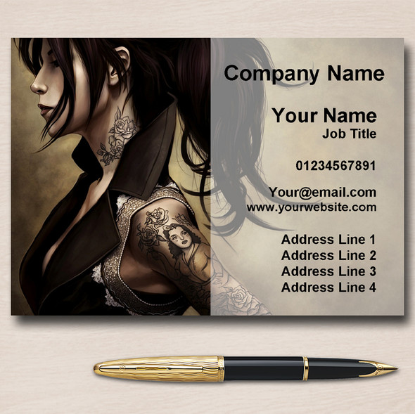 Tattoo Studio Tattooist Artist Personalised Business Cards