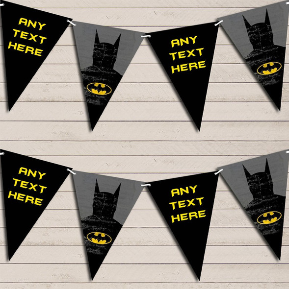 Superhero Batman Children's Birthday Bunting Garland Party Banner