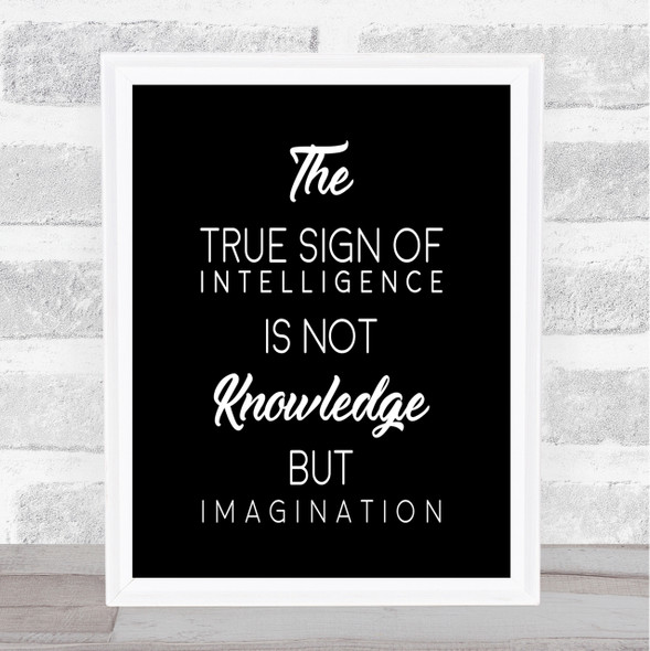 True Sign Quote Print Black & White