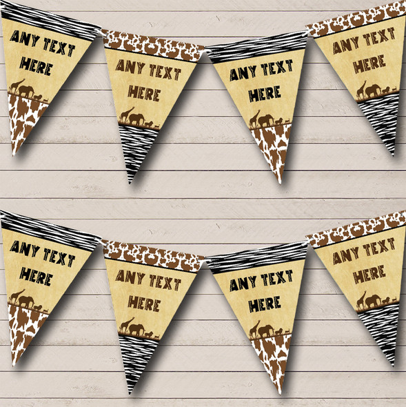 Jungle Safari Animal Print Hen Party Bunting