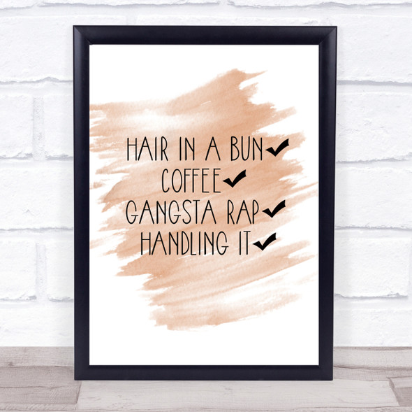 Handling It Quote Print Watercolour Wall Art
