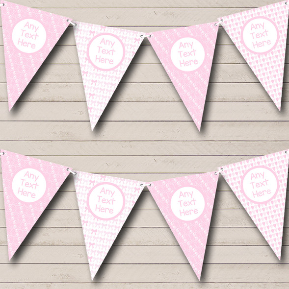 Pink Nappy Pins Bows Girl Pretty Welcome Home New Baby Bunting