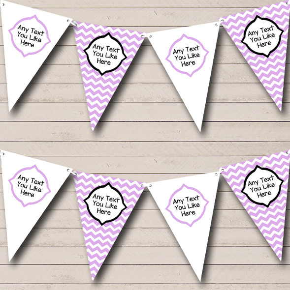 Chevron Stripes Lilac Welcome Home New Baby Bunting