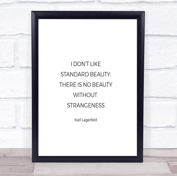 Karl Standard Beauty Quote Print Poster Typography Word Art Picture