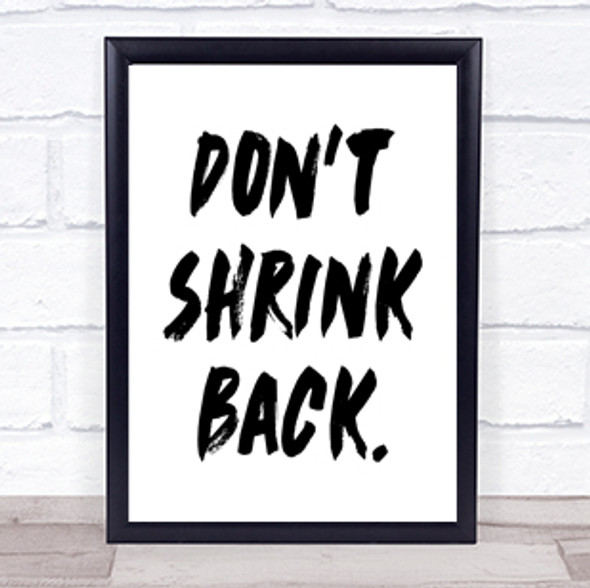 Don't Shrink Quote Print Poster Typography Word Art Picture