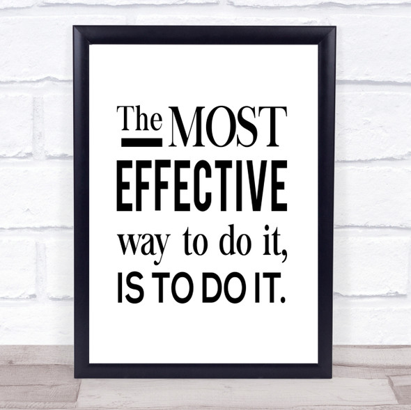 Effective Way Quote Print Poster Typography Word Art Picture