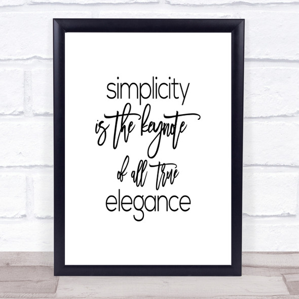 Elegance Quote Print Poster Typography Word Art Picture