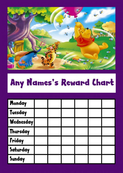 Winnie The Pooh Star Sticker Reward Chart