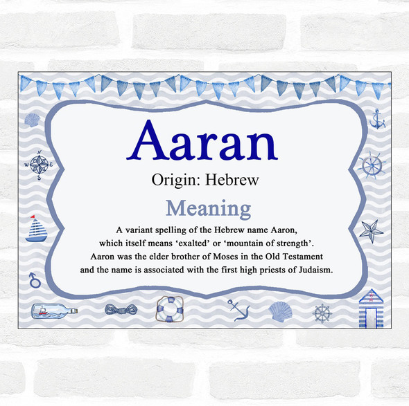 Aaran Name Meaning Nautical Certificate