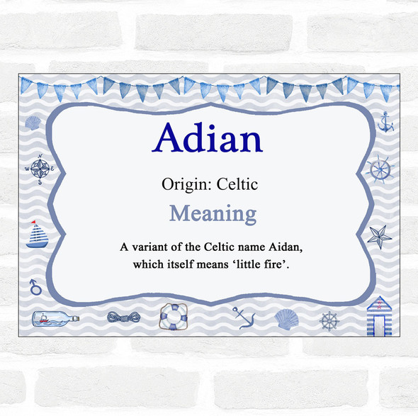 Adian Name Meaning Nautical Certificate