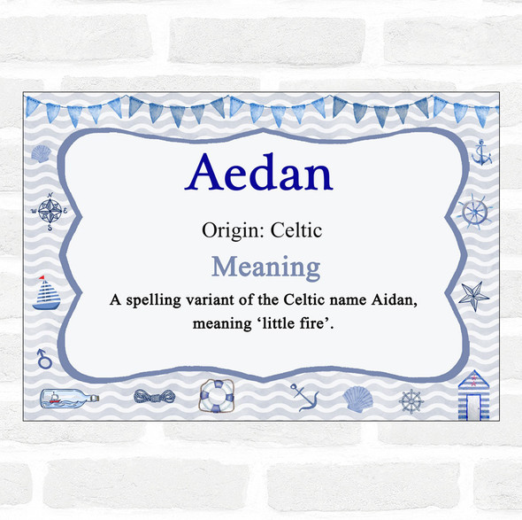 Aedan Name Meaning Nautical Certificate