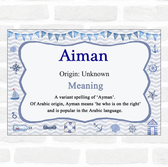 Aiman Name Meaning Nautical Certificate