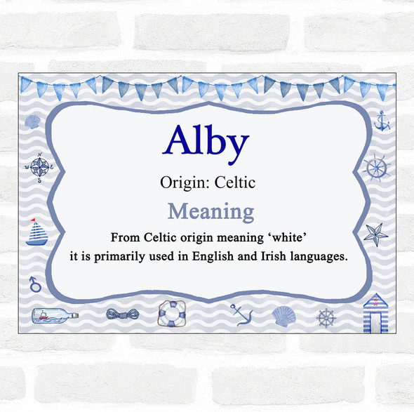 Alby Name Meaning Nautical Certificate