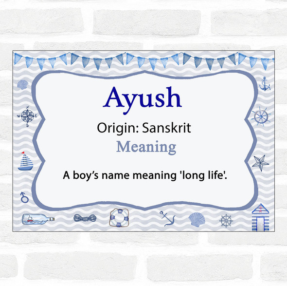Ayush Name Meaning Nautical Certificate