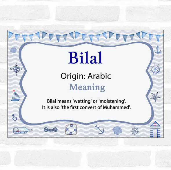 Bilal Name Meaning Nautical Certificate