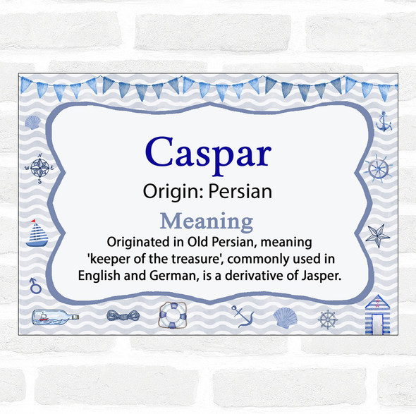 Caspar Name Meaning Nautical Certificate