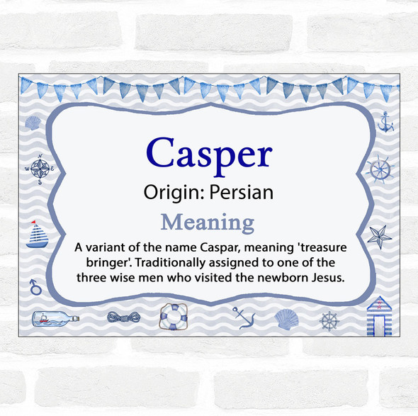 Casper Name Meaning Nautical Certificate