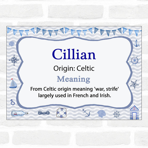 Cillian Name Meaning Nautical Certificate