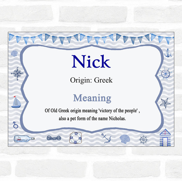 Nick Name Meaning Nautical Certificate