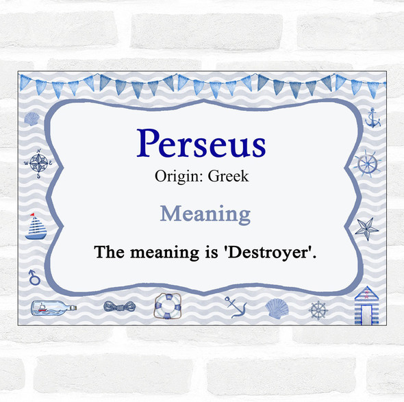 Perseus Name Meaning Nautical Certificate