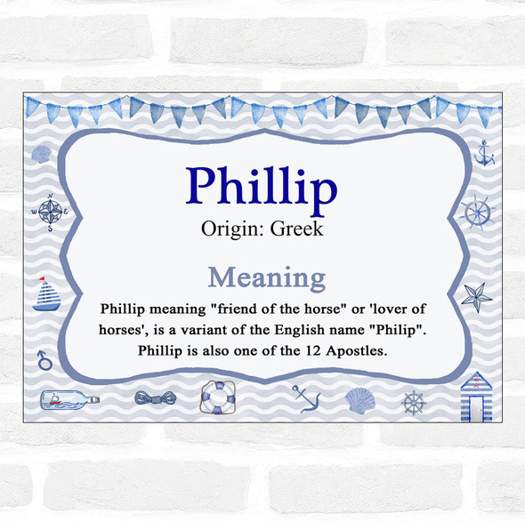 Phillip Name Meaning Nautical Certificate