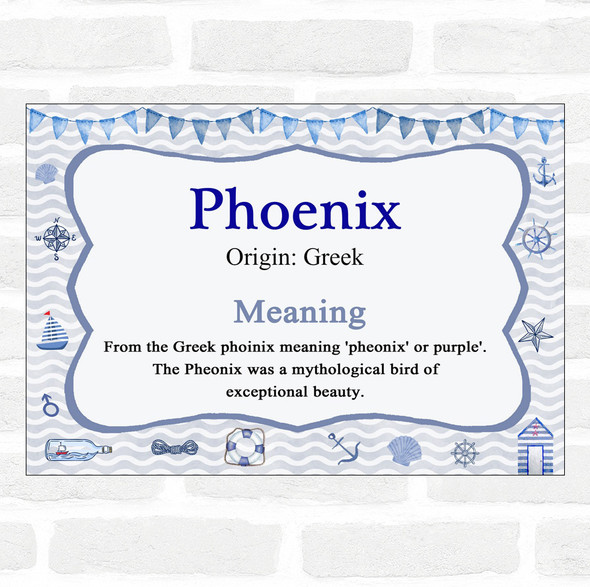 Phoenix Name Meaning Nautical Certificate