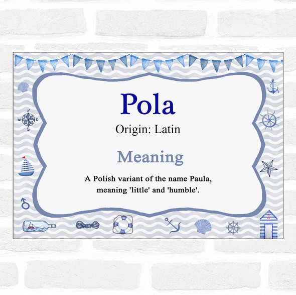 Pola Name Meaning Nautical Certificate