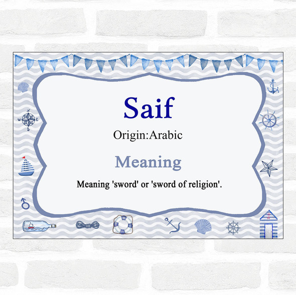 Saif Name Meaning Nautical Certificate