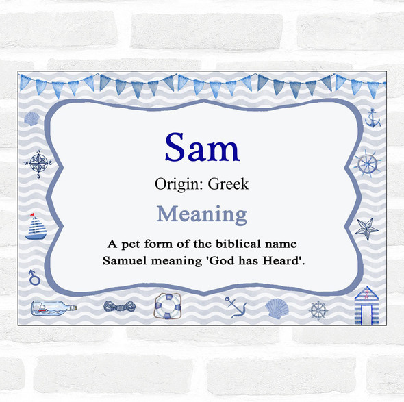 Sam Name Meaning Nautical Certificate