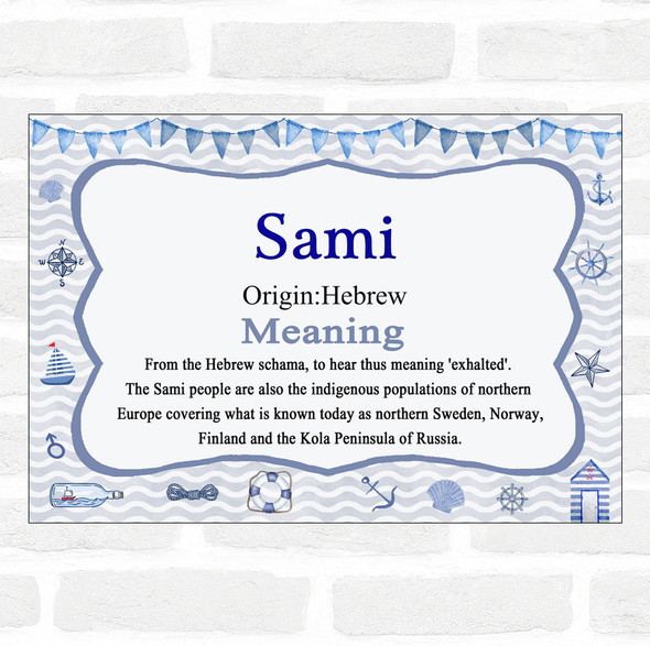 Sami Name Meaning Nautical Certificate