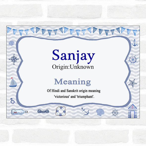 Sanjay Name Meaning Nautical Certificate