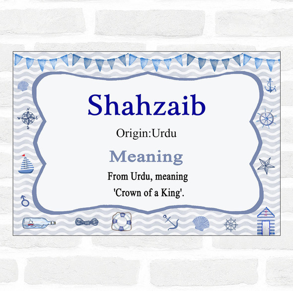 Shahzaib Name Meaning Nautical Certificate