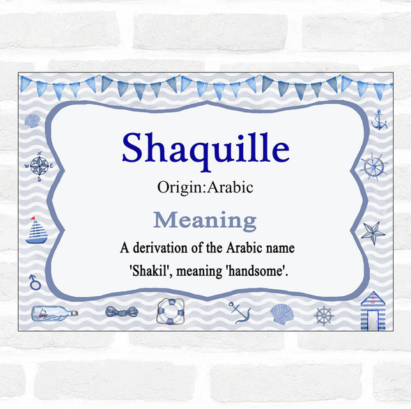 Shaquille Name Meaning Nautical Certificate