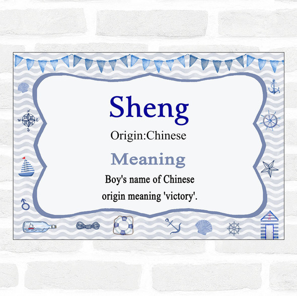 Sheng Name Meaning Nautical Certificate