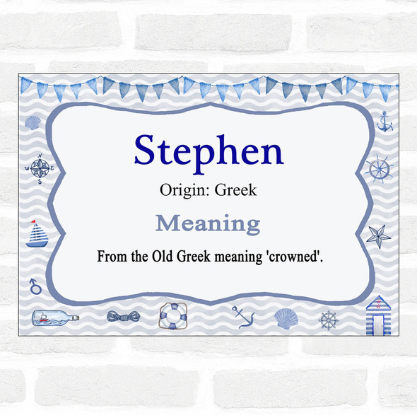 Stephen Name Meaning Nautical Certificate