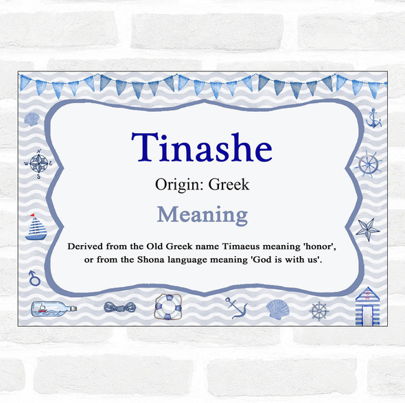 Tinashe Name Meaning Nautical Certificate