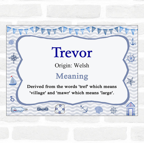 Trevor Name Meaning Nautical Certificate