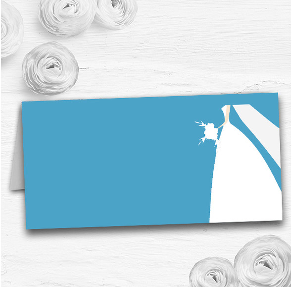Turquoise Bride Wedding Table Seating Name Place Cards