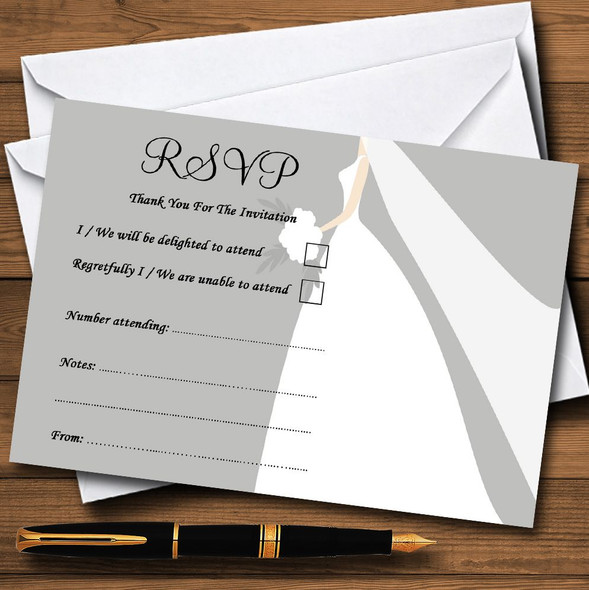 Great White Bride RSVP Cards