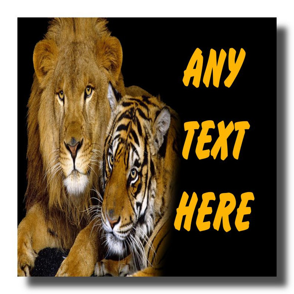 Lion And Tiger Coaster