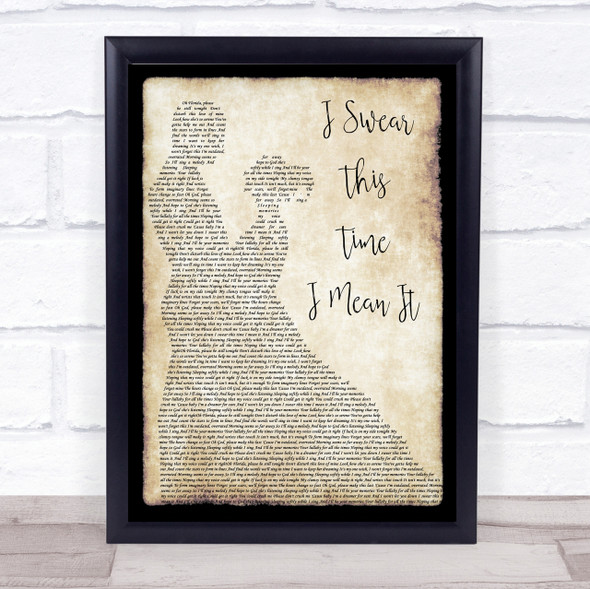 Mayday Parade I Swear This Time I Mean It Song Lyric Man Lady Dancing Print