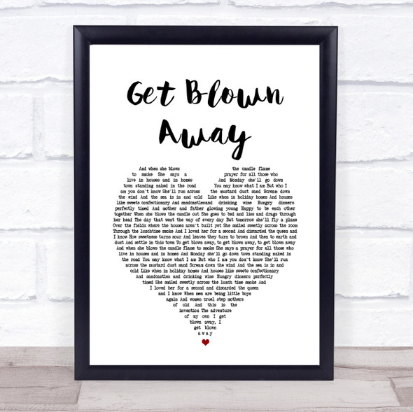 Ocean Colour Scene Get Blown Away Heart Song Lyric Quote Print