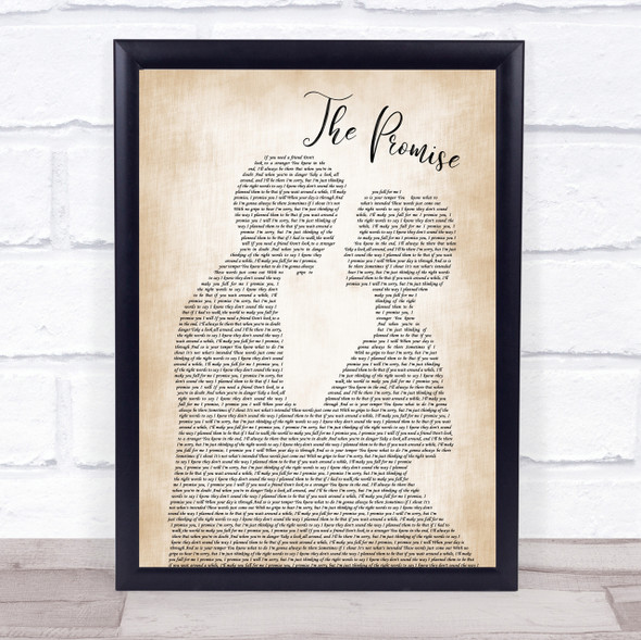Sturgill Simpson The Promise Man Lady Bride Groom Wedding Song Lyric Quote Print