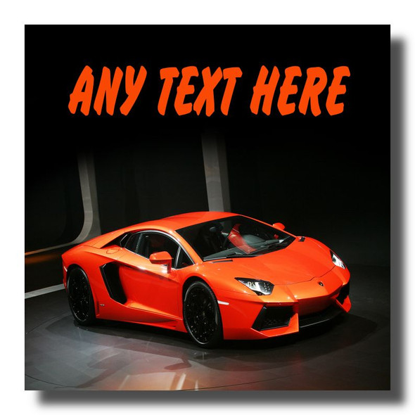 Orange Lamborghini Avantador Coaster