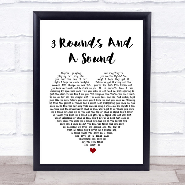 Blind Pilot 3 Rounds And A Sound Heart Song Lyric Quote Print