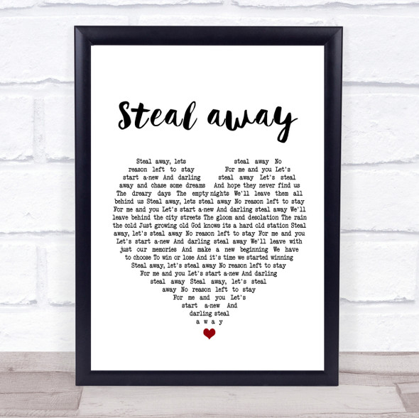 The Fureys Steal away Heart Song Lyric Quote Print