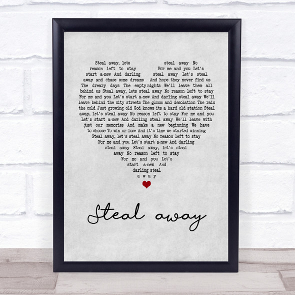 The Fureys Steal away Grey Heart Song Lyric Quote Print