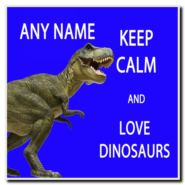 Keep Calm And Love Dinosaurs Coaster