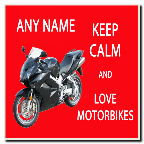 Keep Calm And Love Motorbikes Coaster