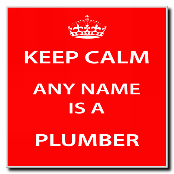 Plumber Keep Calm Coaster